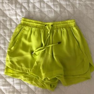 Yellow shorts
